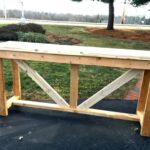 DIY Console Table out of 2x4s | Diy console table, Outdoor console .