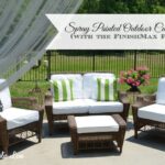 DIY Painted Outdoor Cushions and a Paint Sprayer Giveaway .