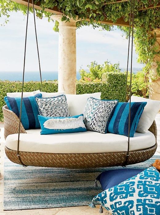 Outdoor Hanging Daybed Ideas | Coastal Sleeping Porches | Luxury .
