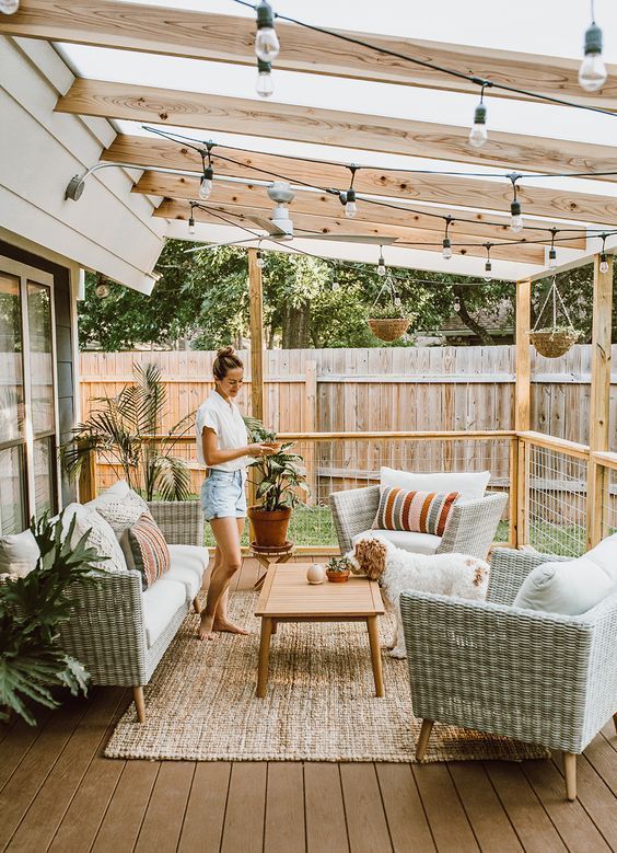 55 Awesome Backyard Patio Design Ideas | Небольшой задний дворик .