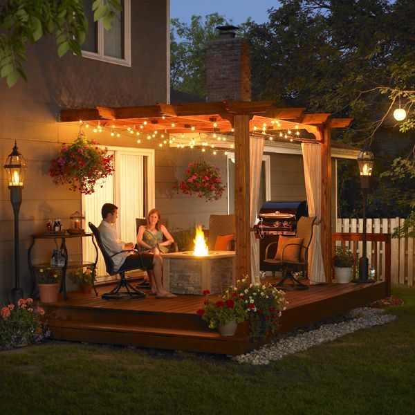 How To Create An Inviting Outdoor Room | Patio design, Deck with .