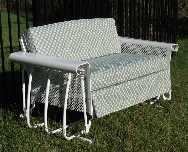 Two seat '50s glider | Metal outdoor furniture, Outdoor glider .