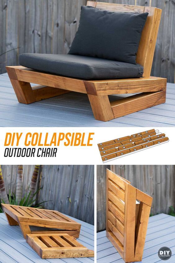 How to Make a Collapsible Outdoor Chair | Outdoor chairs diy .