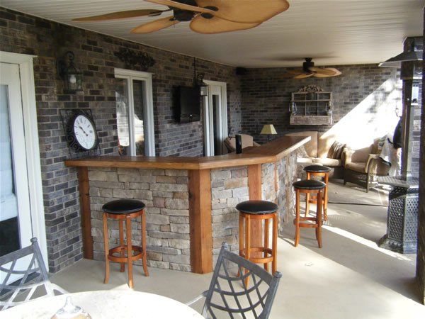 12 Fascinating Outdoor Bar Design Ideas | Bars for home, Home bar .