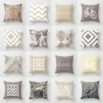 Beige and Taupe Throw Pillow Mix and Match Indoor Outdoor - Etsy .