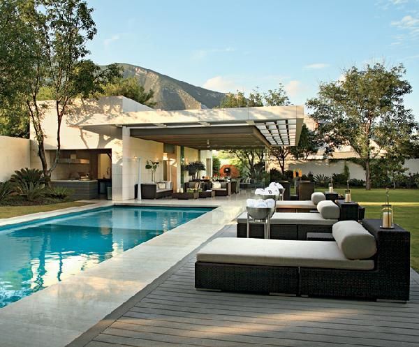 pools - tables & chairs elegant pool modern pool with outdoor .