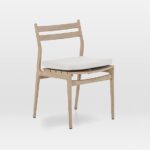 Teak Wood Low-Back Outdoor Dining Chair | Outdoor dining chairs .