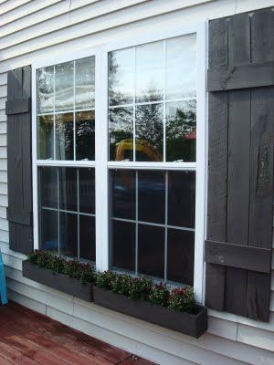 DIY window boxes! | Diy shutters, Diy window, House shutte