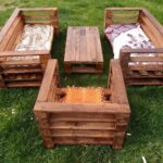 Wood Pallet Garden Furniture Set | Садовая мебель из поддонов .