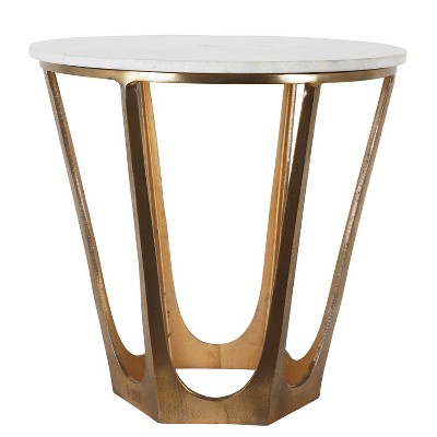 Marble Topped Side Table White - Décor Therpay : Targ