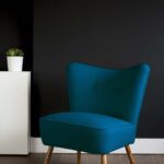 Bute Wool Cocktail Chair - Teal | Oversized chair living room .