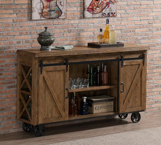 Parrish Bar Cabinet | Bar Furniture | Diy home bar, Rustic bar .