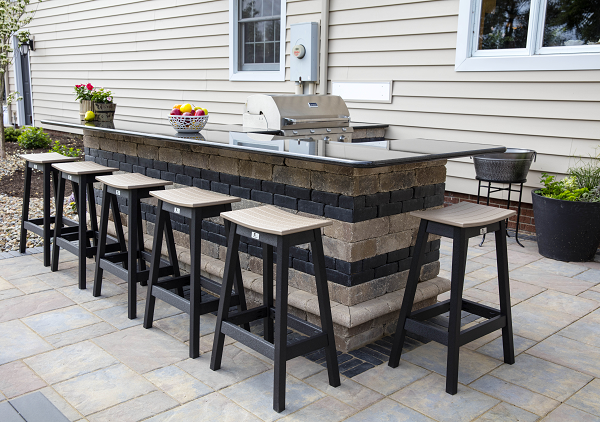 Saddle Bar Stool | Outdoor kitchen design, Outdoor bar stools .