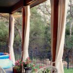 DIY Patio Curtains from Drop Cloths (with no sewing) | Diy patio .