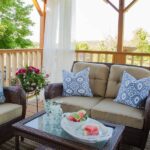 Our summer covered porch {makeover} | Outdoor dining room, Outdoor .