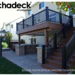 upper deck to lower patio | Deck designs backyard, Patio deck .