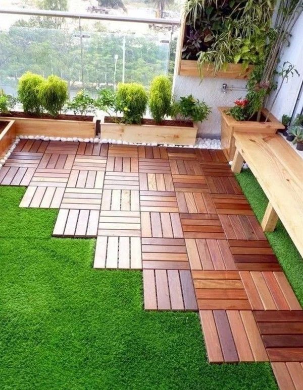 Balcony Artificial Grass: Real-Like Floor Ideas | Backyard .