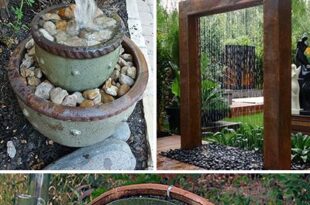 14 Soothing DIY Garden Fountain Ideas | Diy garden fountains, Diy .