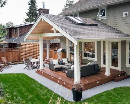 Top 40 Best Deck Roof Ideas - Covered Backyard Space Designs .