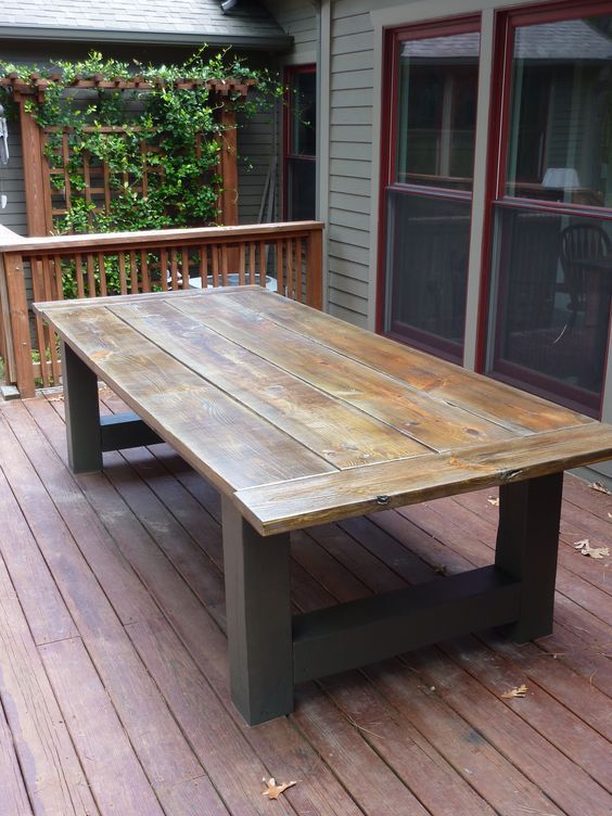 How To Build A Outdoor Dining Table | Outdoor dining table .
