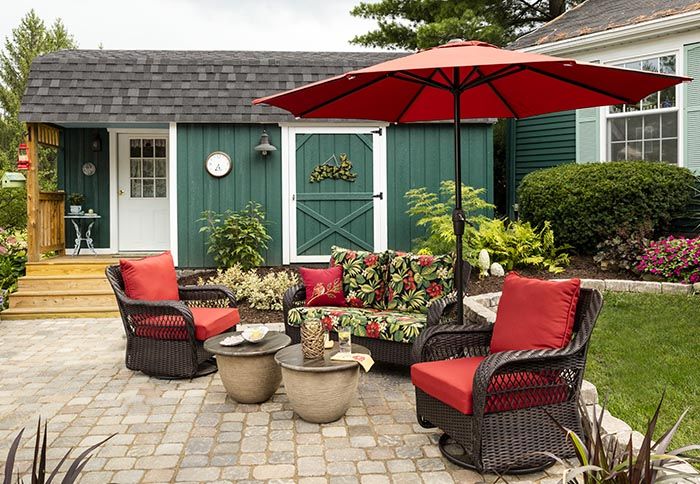 DIY Projects & Ideas | Red patio decor, Patio, Red pat