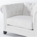 Patterson IV Chenille 52" Arm Chair | Living Spac