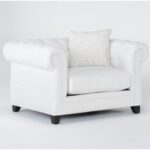 Patterson IV Chenille 52" Arm Chair | Living Spac