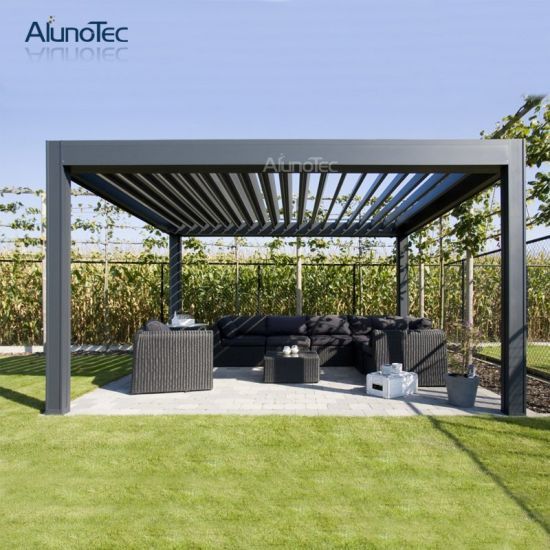 Outdoor Sun Shade Motorized Aluminium Patio Cover Aluminum Garden .