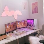 pink and white battlestation ~ open to suggestions on how to .