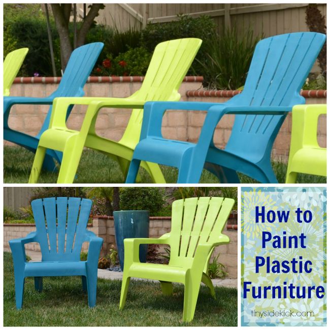 How to Paint Plastic Chairs | Outdoor plastic chairs, Painting .