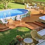 Basic Aboveground Pool Landscaping | Backyard pool landscaping .