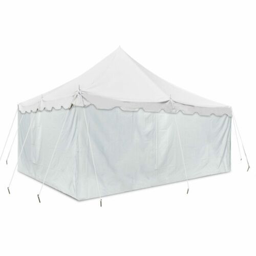eBay) 20x20 Event Party Pole Tent White PVC Vinyl Canopy with .