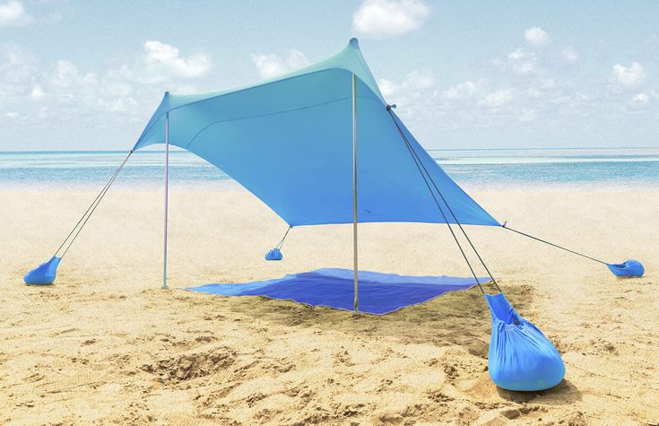 ALPHA CAMP Beach Tent Canopy, Portable Sun Shelter Sun Shade 7x7 .