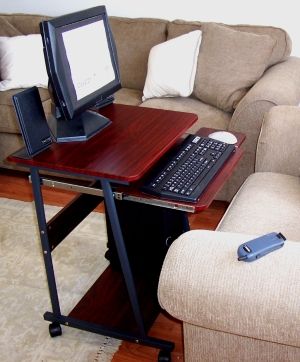 5806 practical portable compact computer desk used in fornt of .