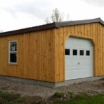 Double Wide Garage - This Garage was built with an extra garage .