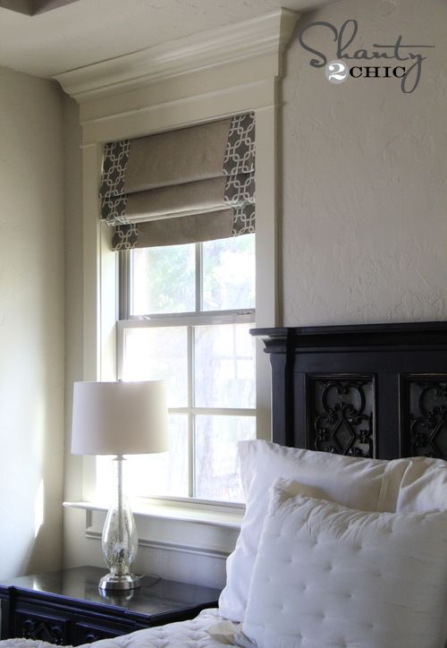 Windows ~ DIY Shades and Panels | Living room blinds, Bedroom .