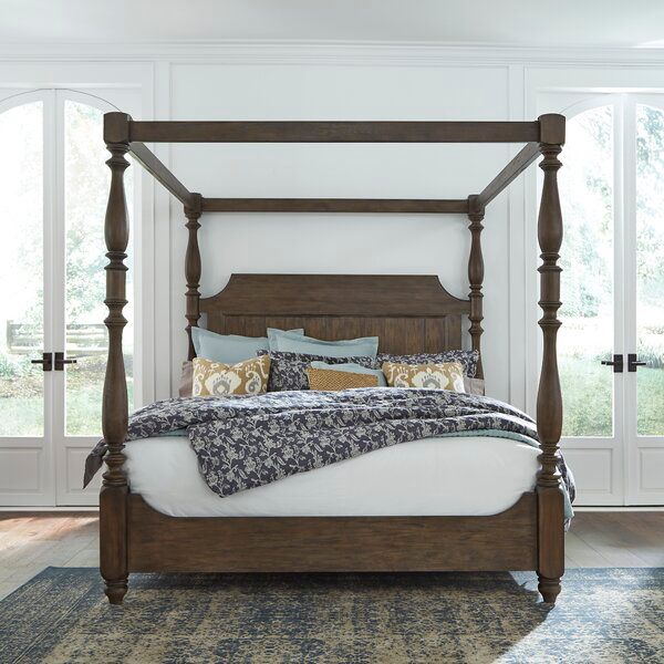 Torben Queen Canopy Bed | Canopy bedroom sets, Queen canopy bed .