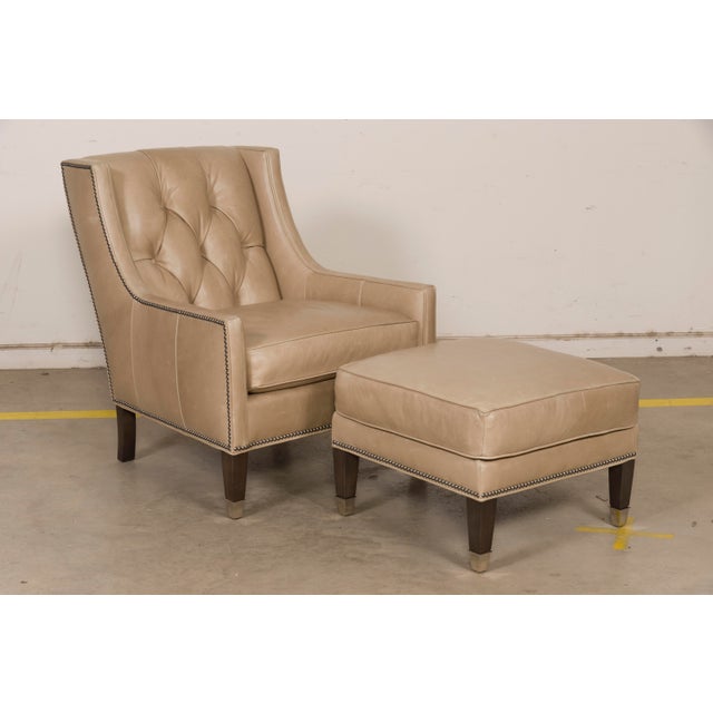 Vanguard Furniture Flynn Arm Chair in Quinn Pashima Leather | Chairi