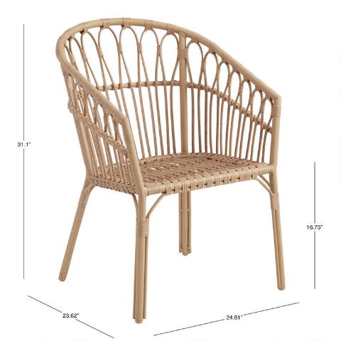 All Weather Wicker Lenco Outdoor Dining Chair | World Market .