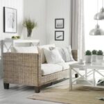 Wicker Furniture Adding Cottage Decor Feel to Modern Living Room .