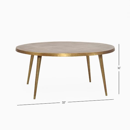 Cast Coffee Table - Antique Brass | Modern Living Room Furniture .