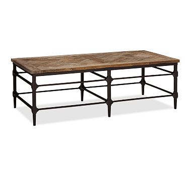 Parquet 54" Rectangular Reclaimed Wood Coffee Table | Coffee table .