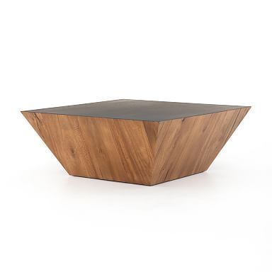Angled Wood Coffee Table | Modern Living Room Furniture | Modern .