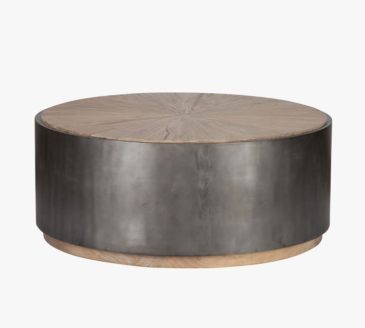 Brockton Round Reclaimed Wood Coffee Table | Coffee table wood .