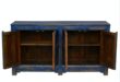 Amherst 4 Door Buffet Antique Blue | Pine shelves, Solid wood .