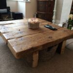 Reclaimed Pine Coffee Table - Rustic Furniture,railway sleeper,oak .