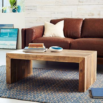 Emmerson® Reclaimed Wood Rectangle Coffee Table (42") | Coffee .
