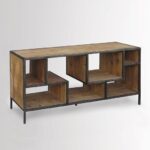 Reclaimed Pine & Iron Storage Console (60") | Furniture, Iron .