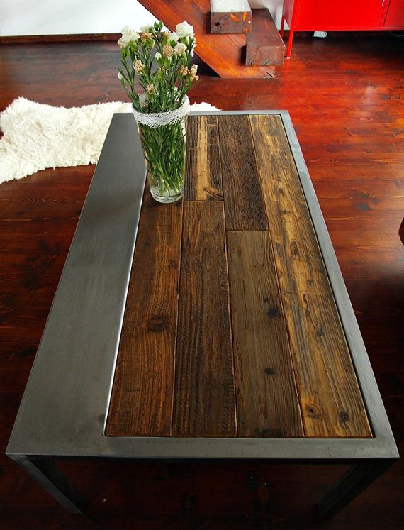 Reclaimed Pine Iron Coffee Tables
