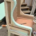 DIY Wingback Dining Chair - How To Upholster The Frame (Part 1 .
